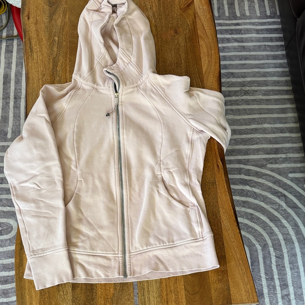 lululemon athletica Light Pink Full-Zip Hoodie
